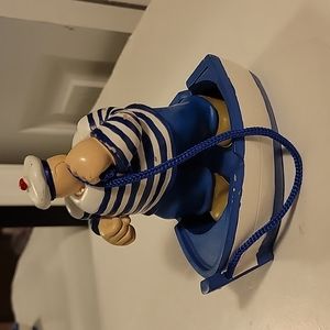 hand david j.p sail sailor figure wooden wood painted statue for bathroom